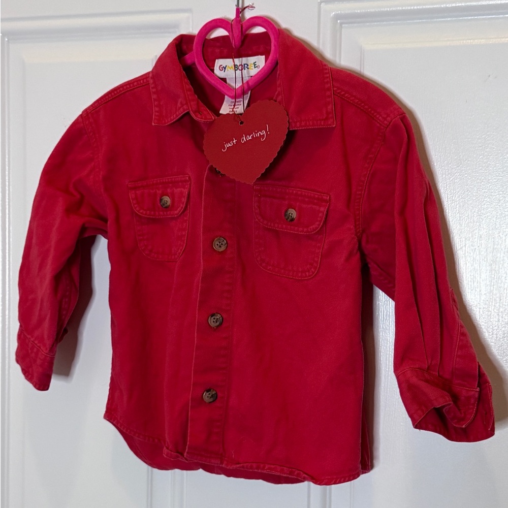 Gymboree Vibrant Red Jean Jacket for Kids